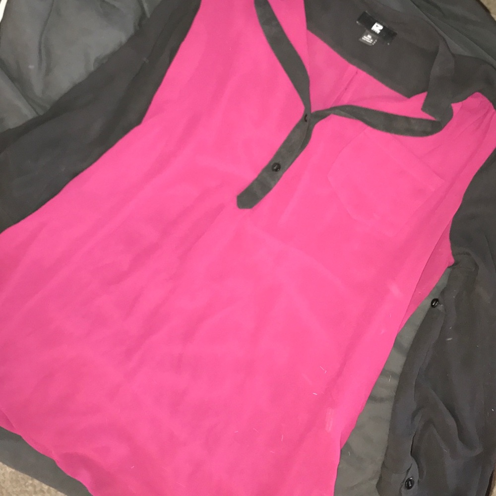 Sheer long sleeve top.