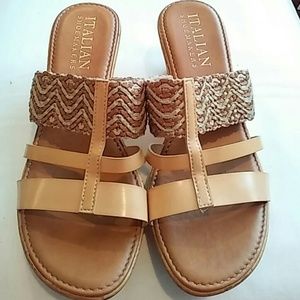 Italian Shoe Makers wedge sandals
