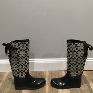 100% Authentic Coach Rain Boots
