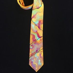 Original hand painted necktie
