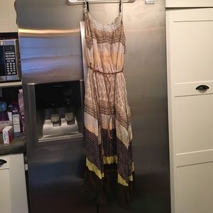 Gorgeous printed crepe dress. Size large.