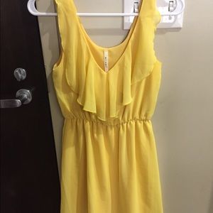 Yellow summer dress