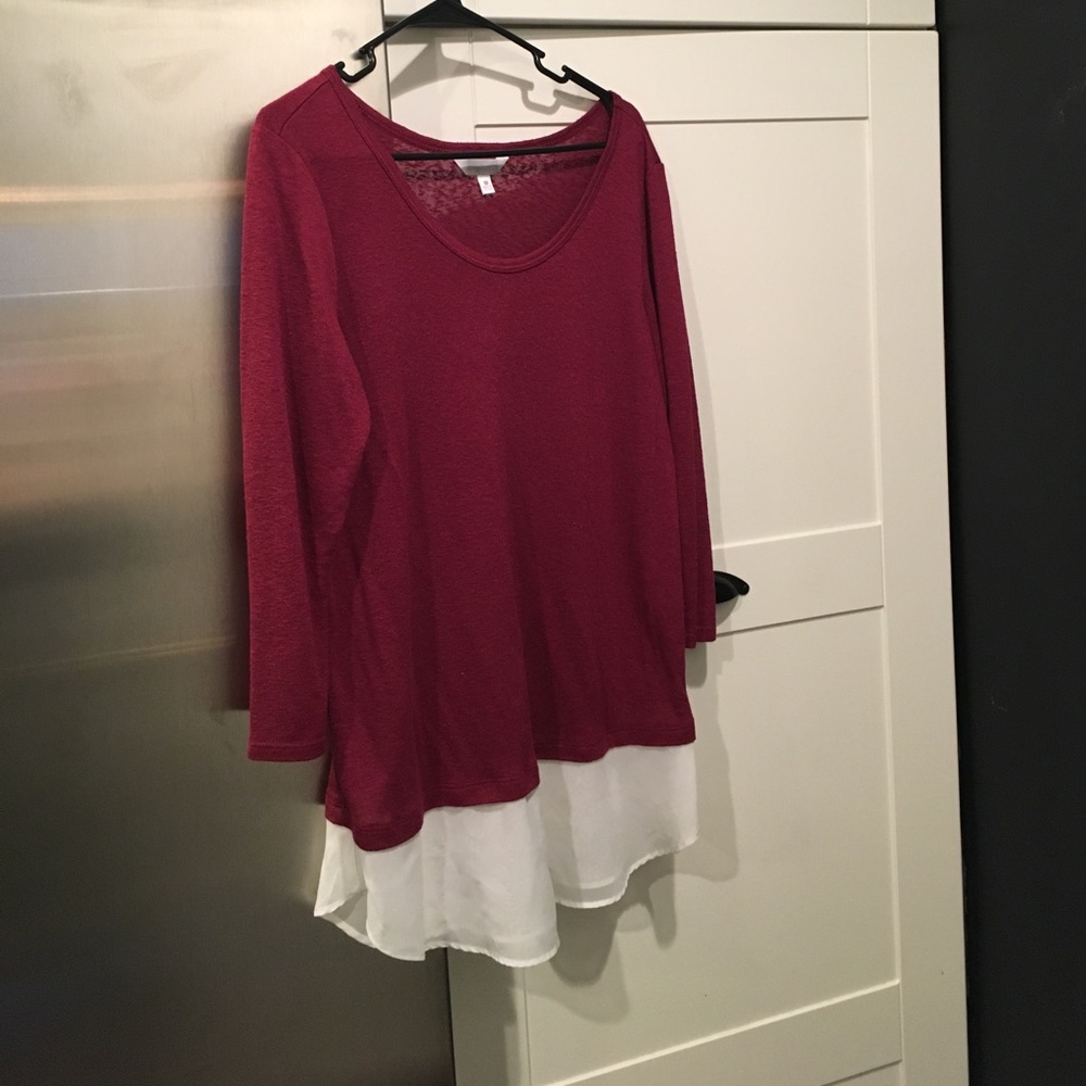 Red blouse