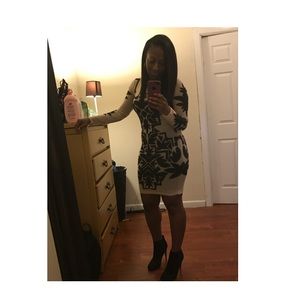 Sheer illusion dress