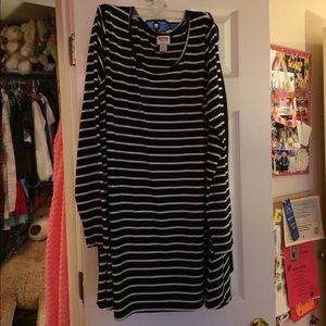 Stripped tunic dress
