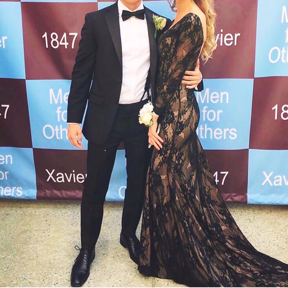Sherri Hill RARE plunge prom dress/gown!