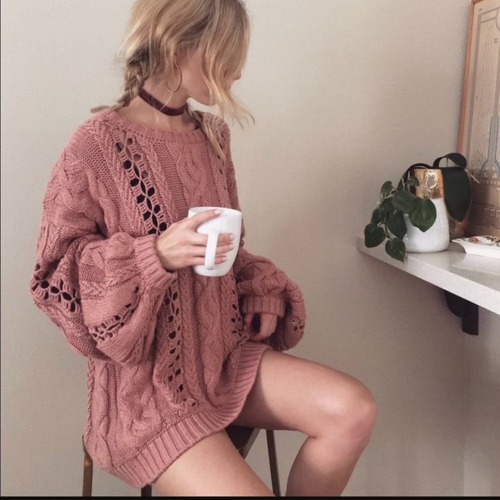 For Love & Lemons bell sleeve sweater. 🍋