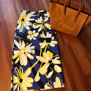 Anthropologie Whit two floral high rise maxi skirt