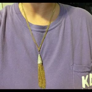 Adjustable Tassel Necklace.