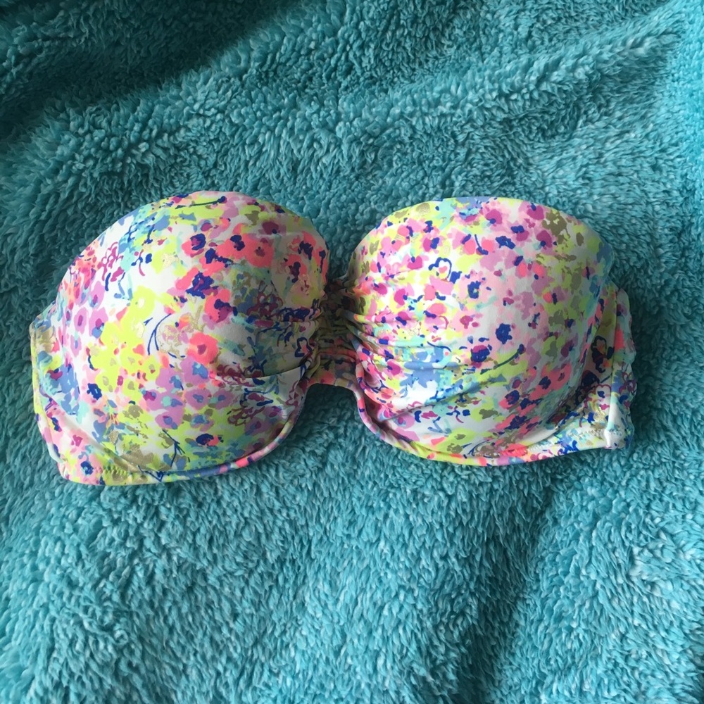 Victoria's Secret colorful floral strapless top!