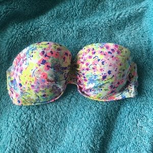 Victoria's Secret colorful floral strapless top!