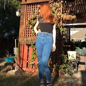 BDG high rise seam jean size 25