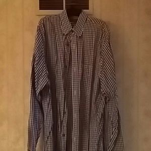 Banana Republic plaid Oxford size XL