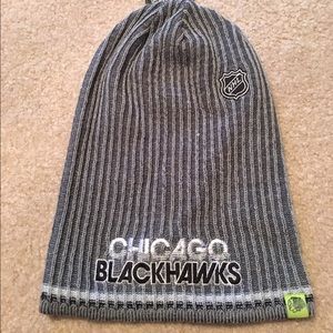 NEW Chicago Blackhawks NHL Long Knit Hat - Reebok