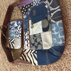 Coach bag and wrist let wallet
