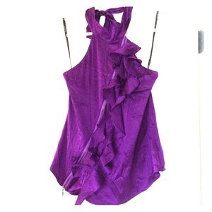 NWT Bebe purple halter top.