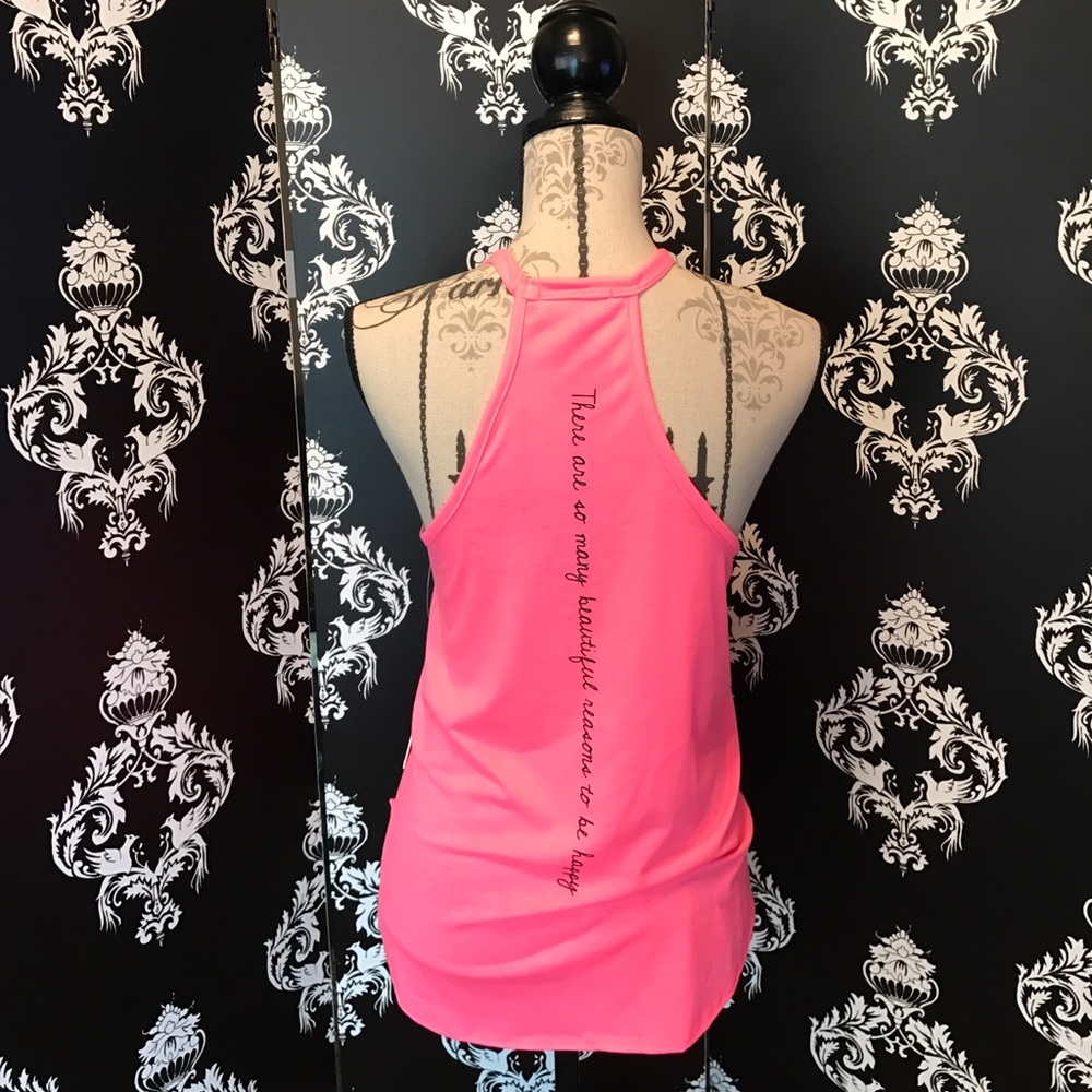 🍀 NWT! Beautiful Happy Tank with cute back! - Picture 4 of 4