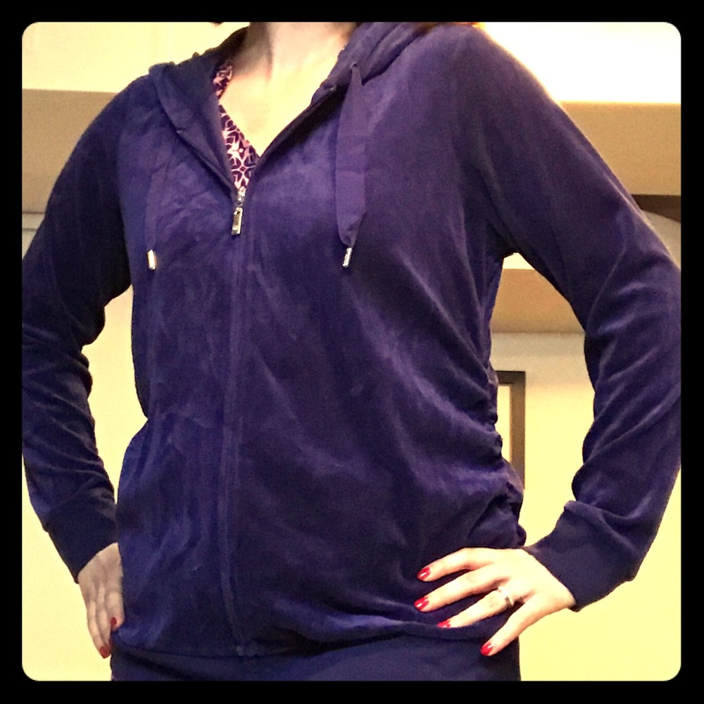Maternity dark purple hoodie
