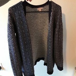 Navy Blue & White Sweater