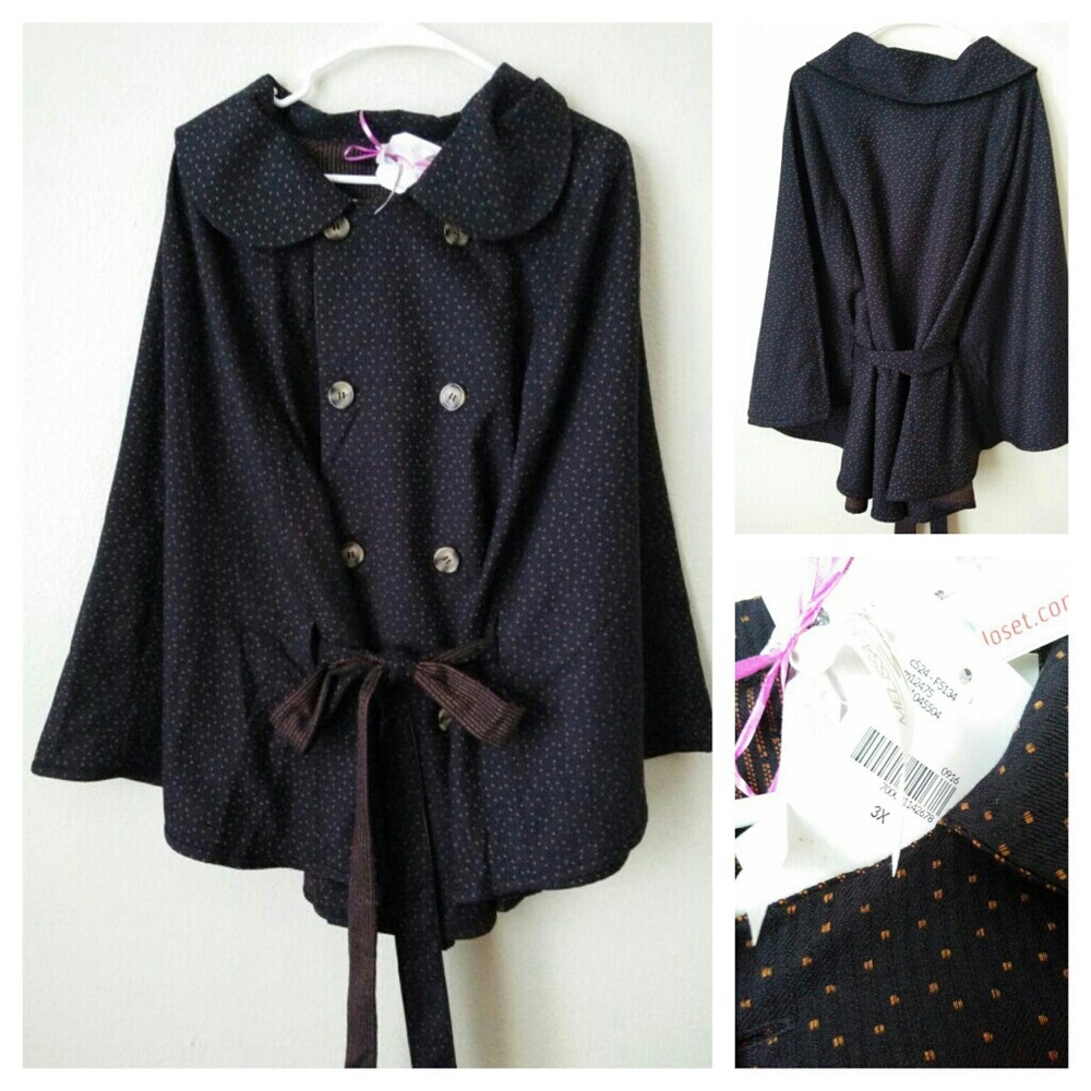 Sold Melissa McCarthy Reversible cape - Picture 2 of 5