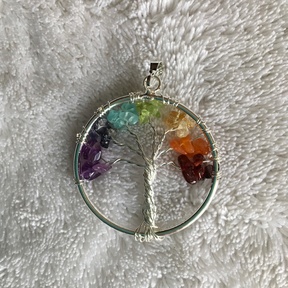 Genuine Chakra Tree of Life - Real stones w/violet - Picture 5 of 6