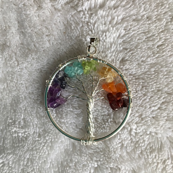 Genuine Chakra Tree of Life - Real stones w/violet - Picture 5 of 6