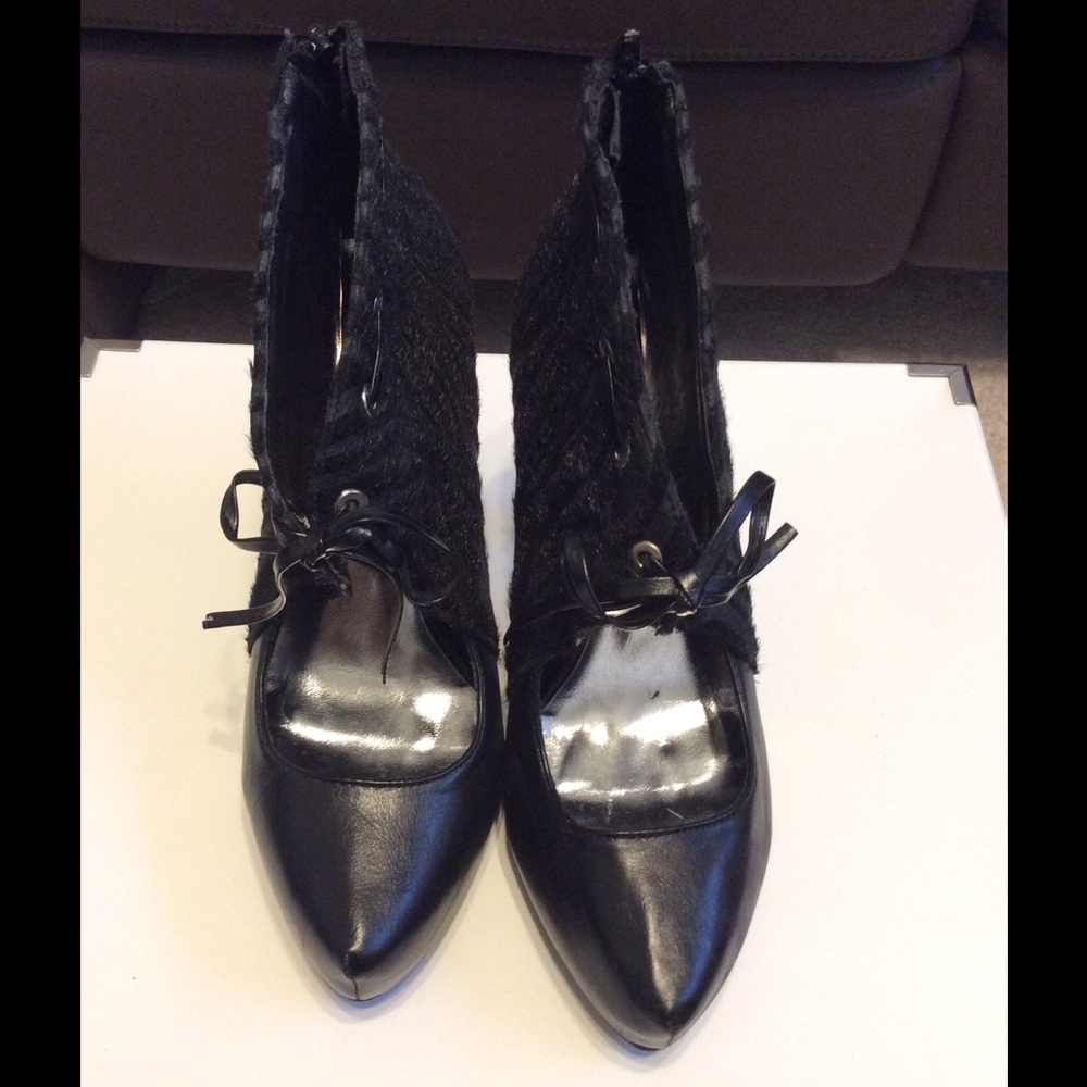 High heel ankle bootie shoes