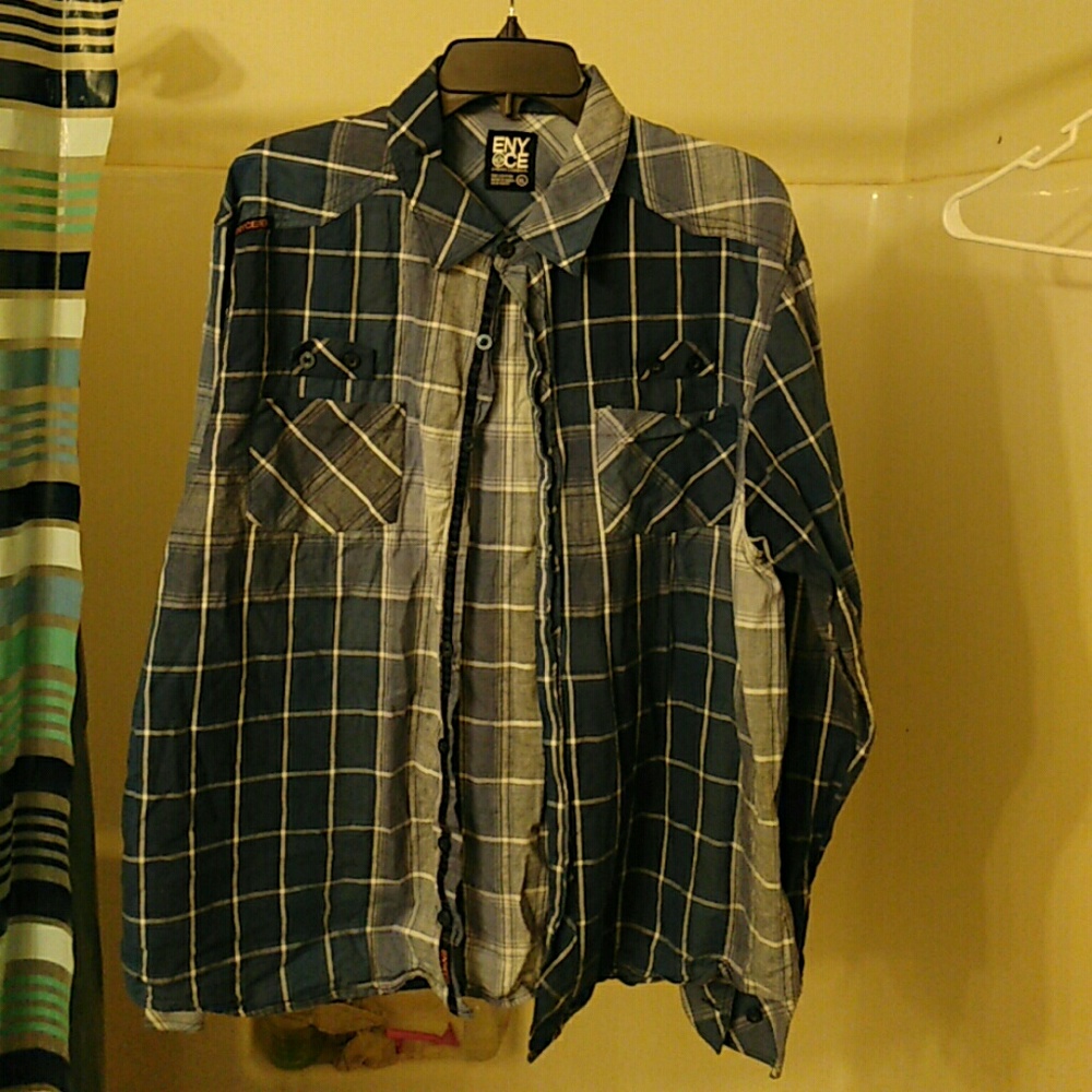 Enyce button down long sleeve shirt