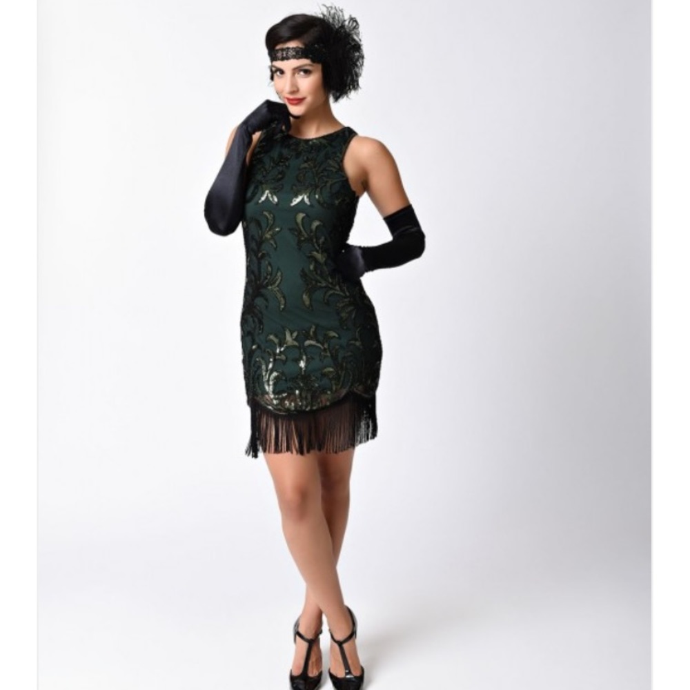 1920s style flapper dress