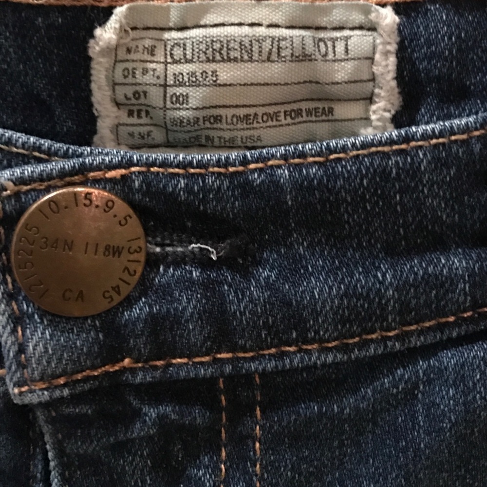 Current Elliott Patchwork Jeans - image 4