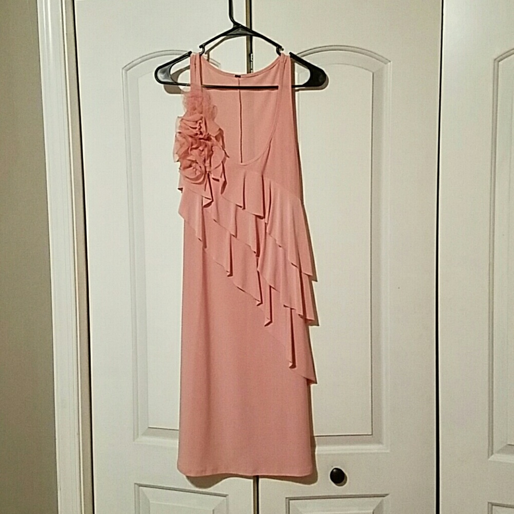 Pink knee length dress