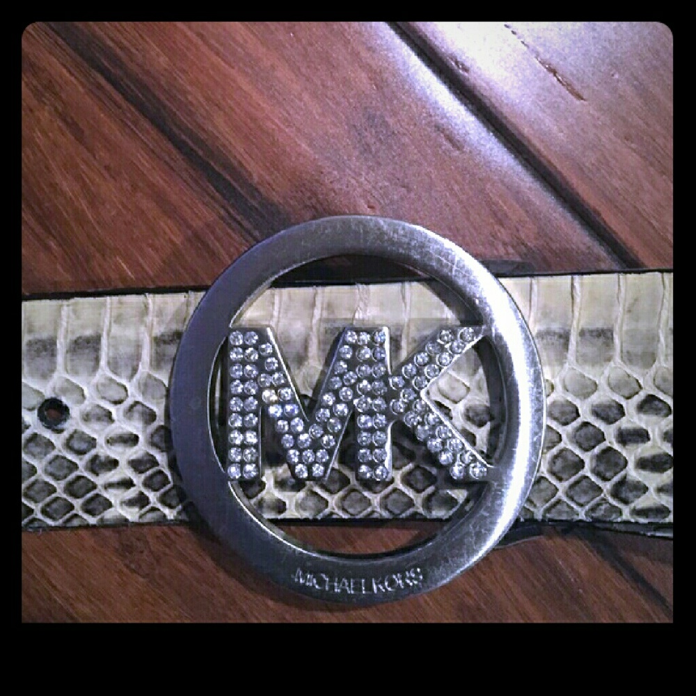 SOLD Micheal Kors snake skin belt