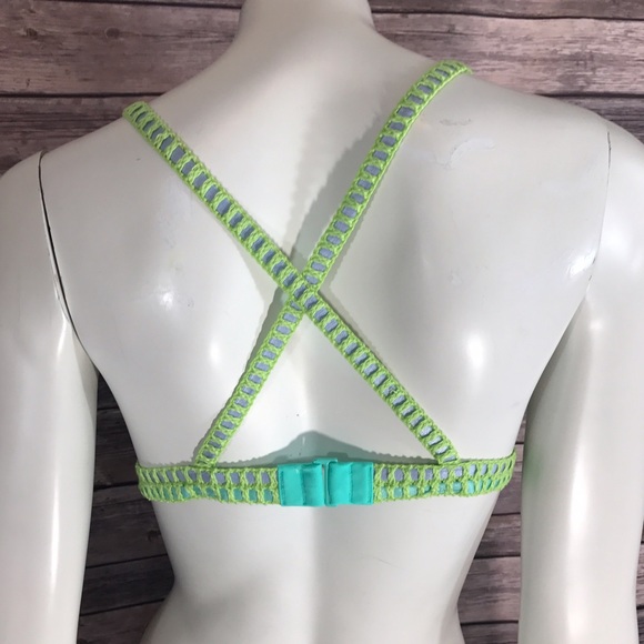 VS Swim Bikini Crochet Trim Cheeky Triangle Top - Picture 5 of 5