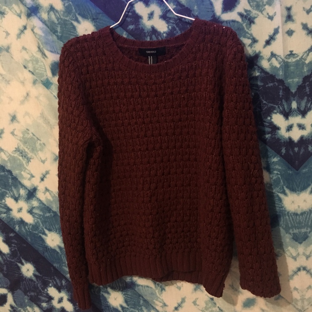 Maroon Forever 21 Sweater