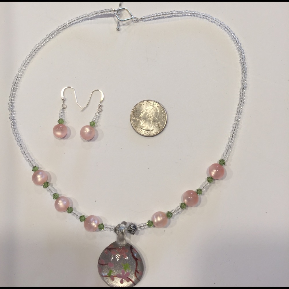 Matching set of earrings and Necklace