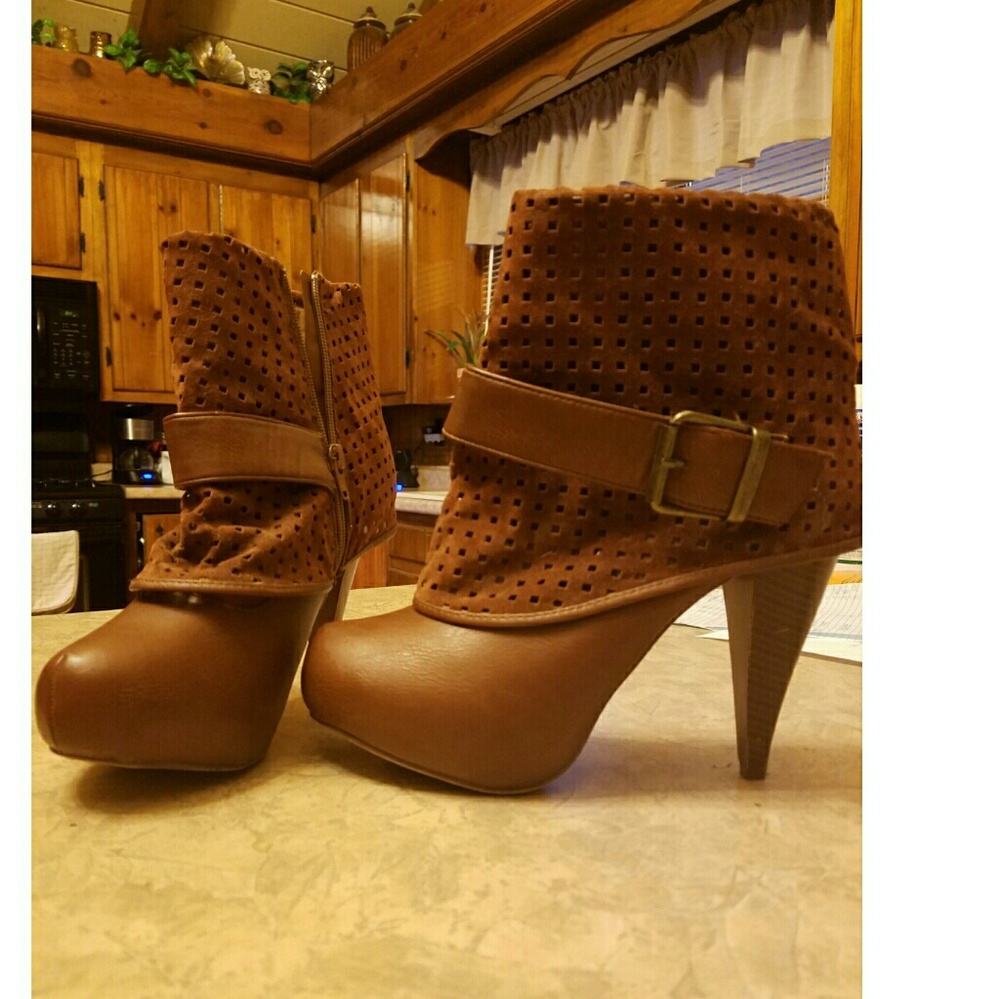 Brown booties