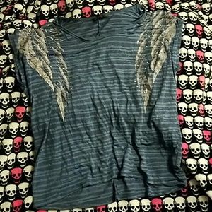 Rock & Republic Wing Bling Tee size 1X