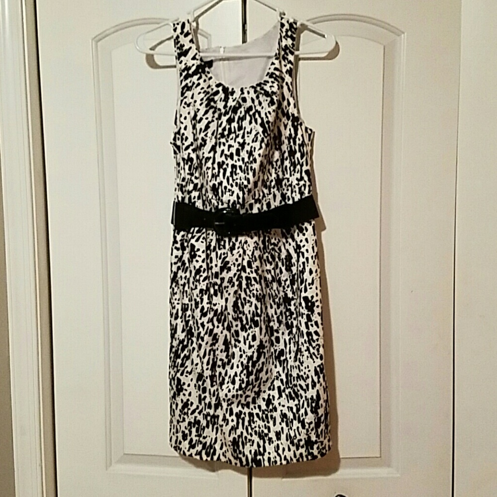 Black and White Cocktail Dress