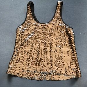 Silver Sequin Tank Top NEW YEARS EVE