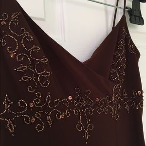 Chocolate Beaded Dress