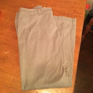 Grey cotton chinos