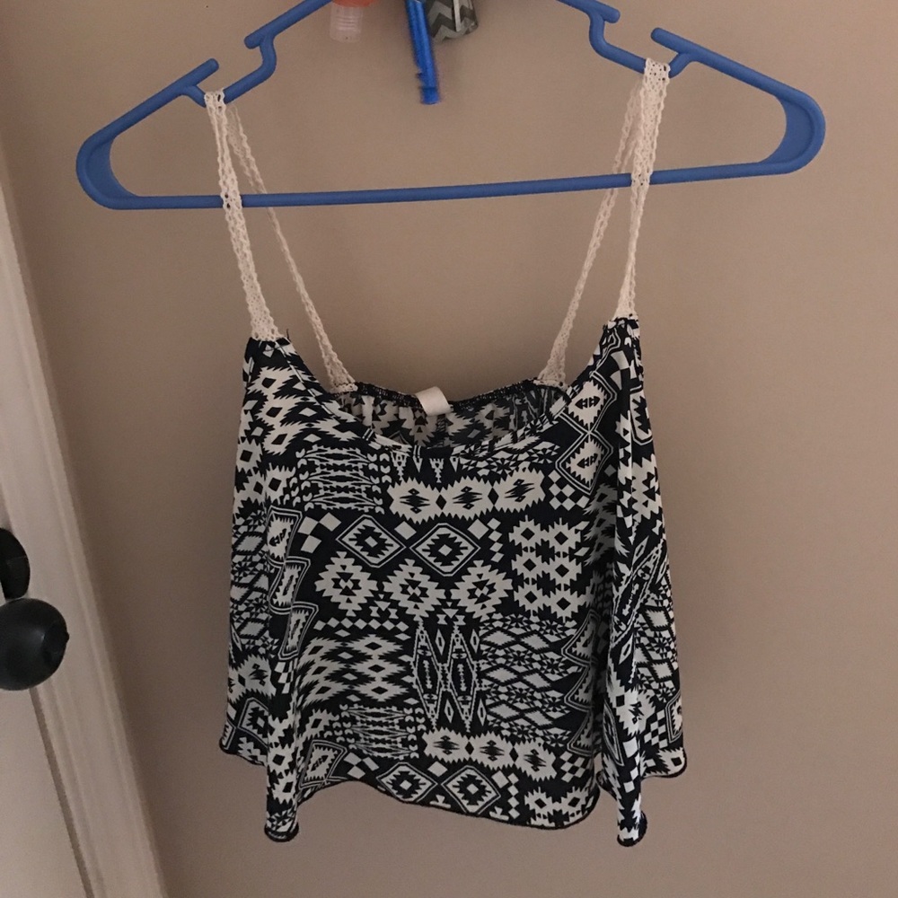 Multi print crop top