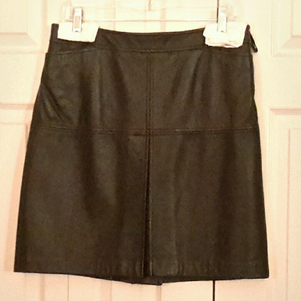 Ann Taylor LOFT  100% Leather Skirt - never worn!