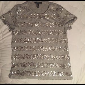Grey sequence tshirt!!!