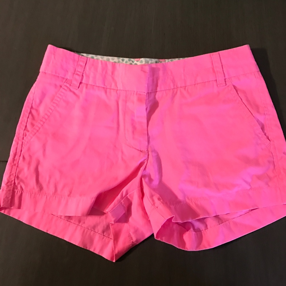 Never used hot pink  j crew shorts.