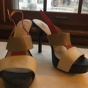 Nine West sling back heels