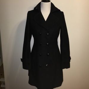 Black pea coat
