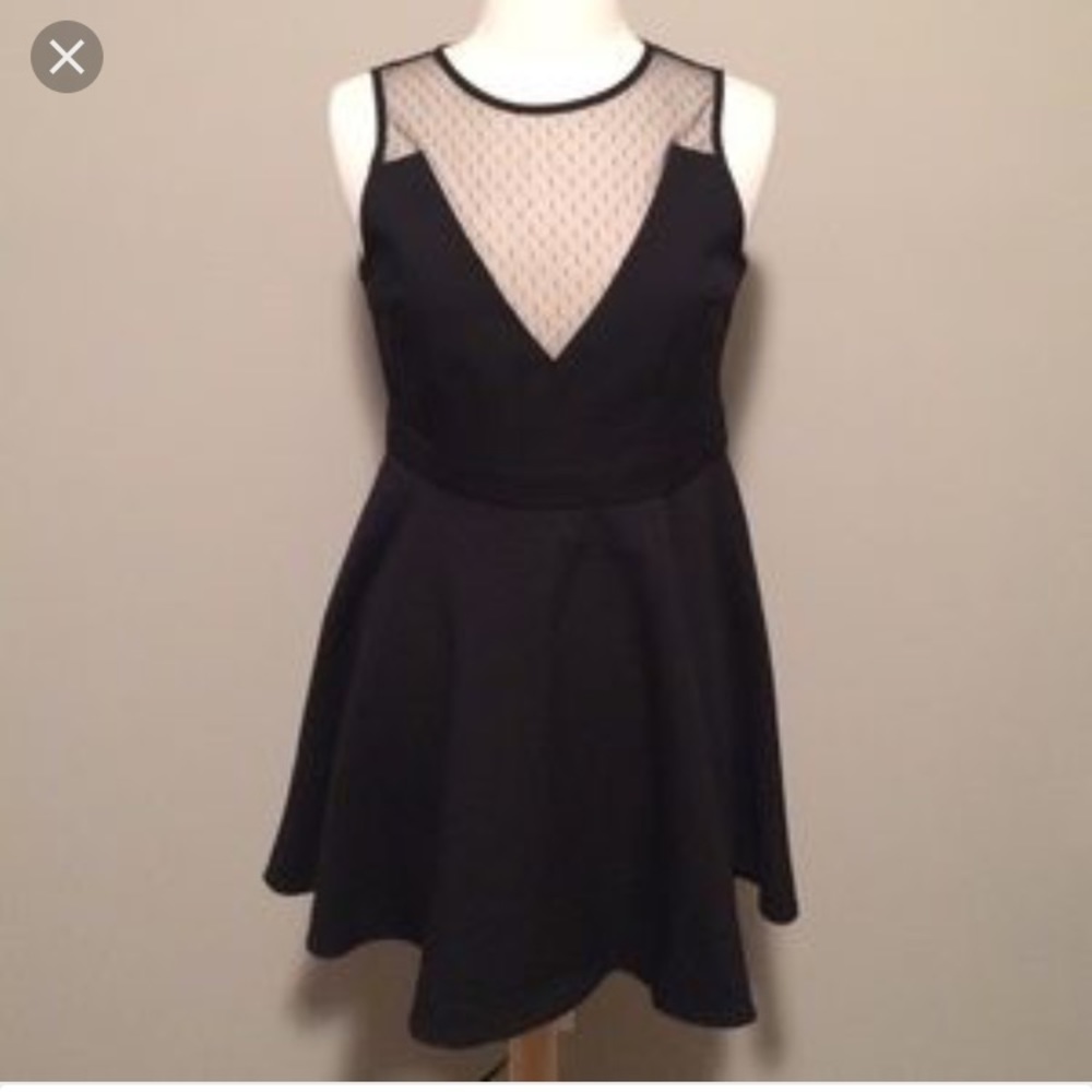 Sparkle and fade black skater party dress
