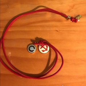 Coach anchor necklace