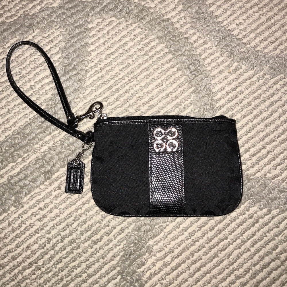 Black Coach wristlet